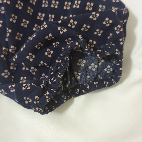 Banana Republic A-Line Belted Peasant Dress, Color Blue/Pink Size S - Picture 9 of 13